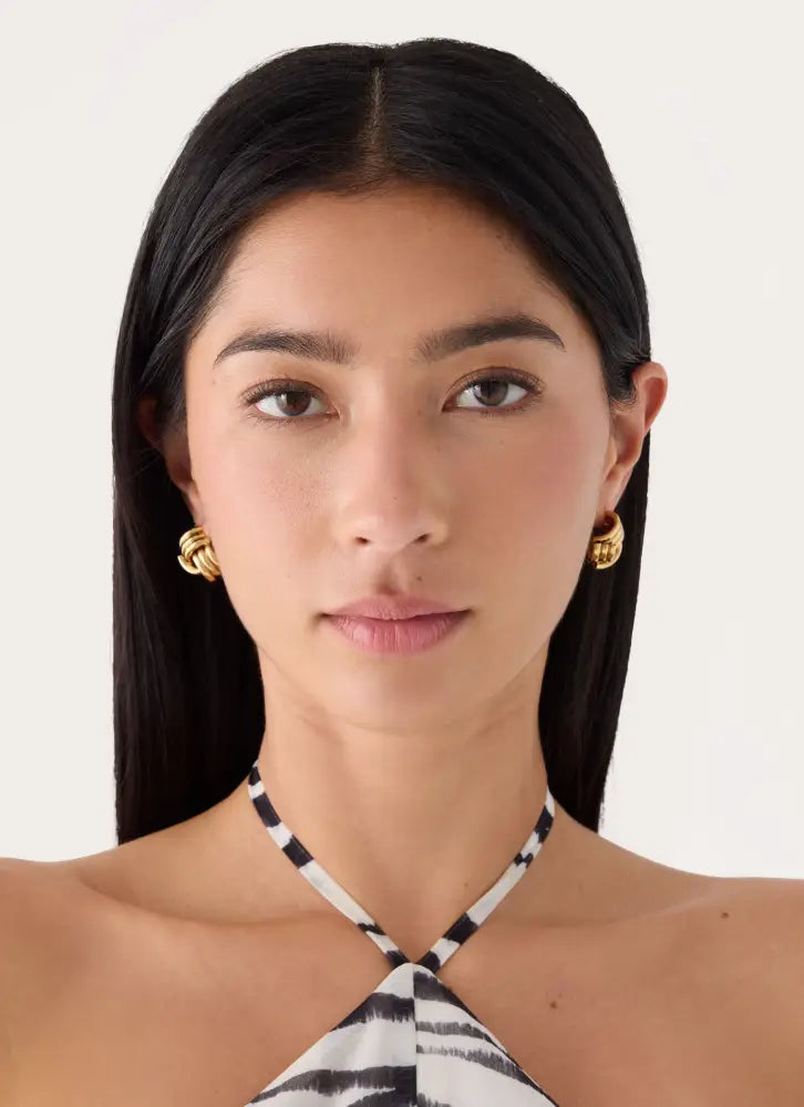 Clean Cut Earrings - Gold - Gold / One Size - Earrings