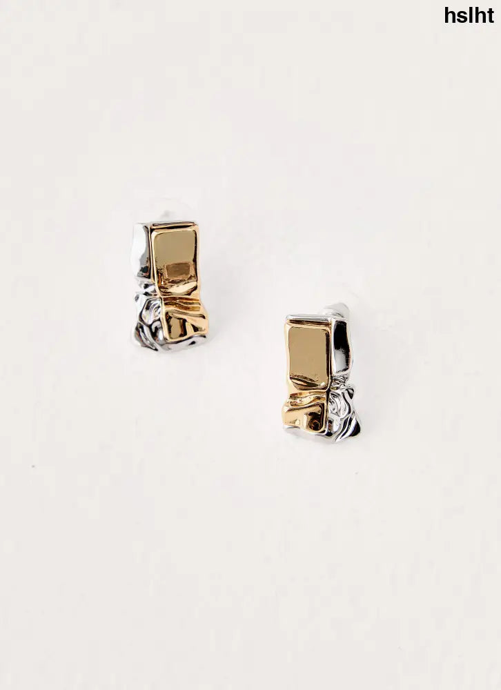 First Glance Earrings - Gold/Silver - Gold/Silver / One Size - Earrings
