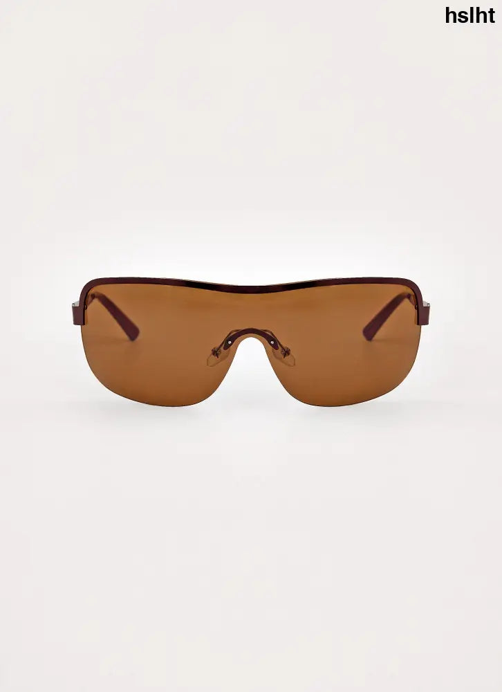 Pure Attitude Sunglasses - Brown - Brown / One Size - Sunglasses